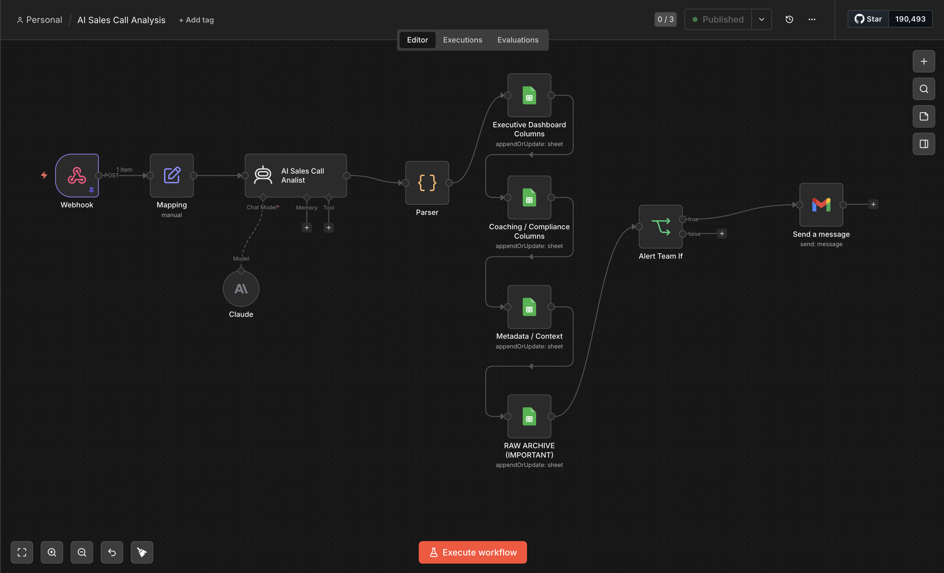 AI Sales Call Analysis Automation