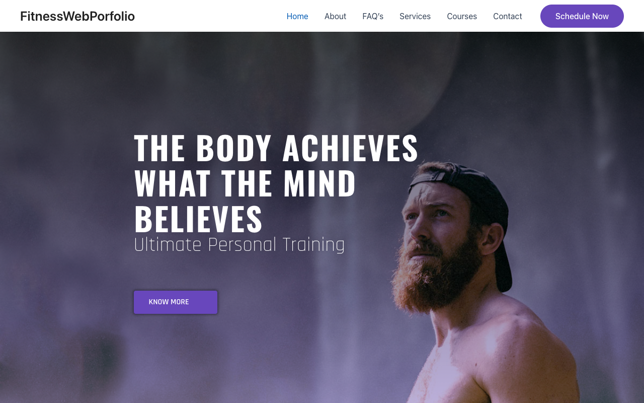 Fitness Website