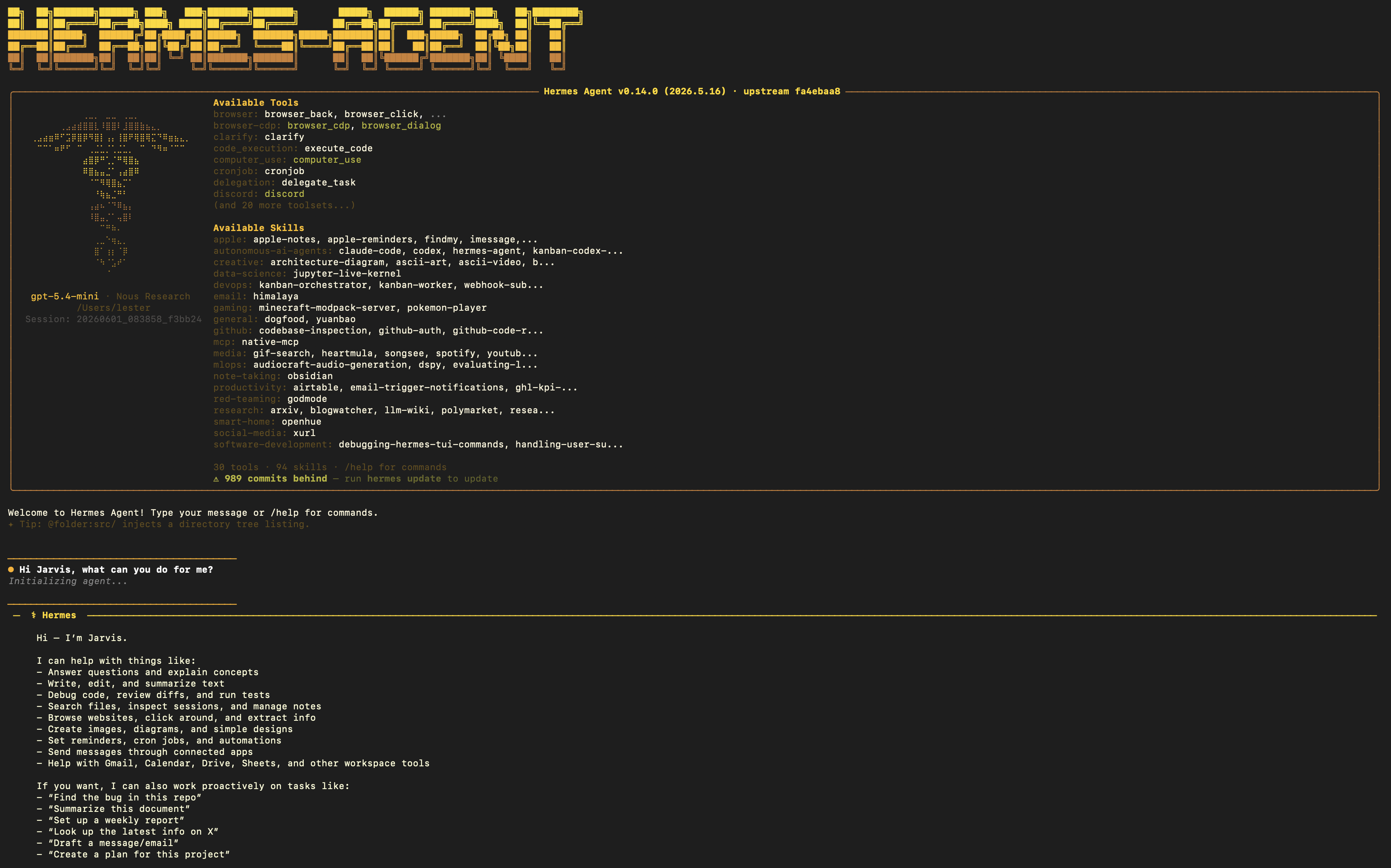 Hermes Agent AI Assistant